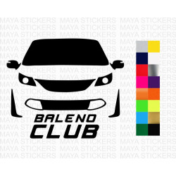 Baleno Club car stickers