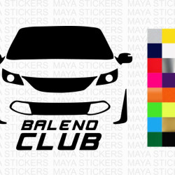 Baleno Club car stickers