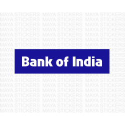 Bank of India logo decal sticker 