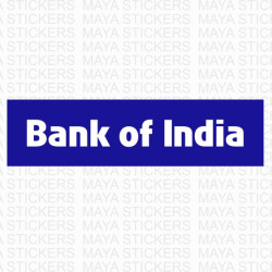 Bank of India logo decal sticker 