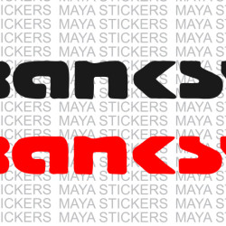 Banksy stencil style logo decal stickers 