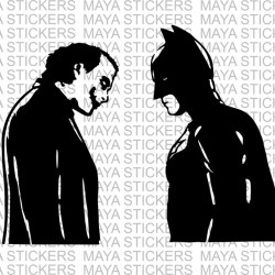 Batman and Joker Decal sticker for cars, bikes, laptops