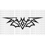 Bat tribal design sticker / decal for cars, bikes, laptops