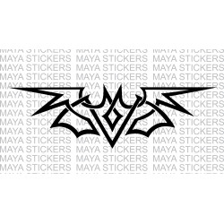 Bat tribal design sticker / decal for cars, bikes, laptops