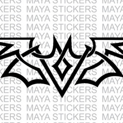 Bat tribal design sticker / decal for cars, bikes, laptops