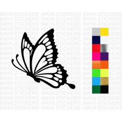 Beautiful butterfly decal stickers for cars, bikes, laptops and others