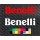 Benelli logo sticker for motorcycles and helmets