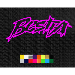 Bestia - Enea bastianini logo sticker for bikes, cars and laptops