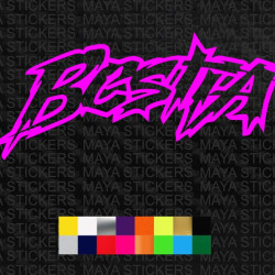 Bestia - Enea bastianini logo sticker for bikes, cars and laptops