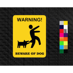 Beware of Dogs funny vinyl sticker / decal sign 