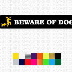 Beware of dog sticker for gate and doors