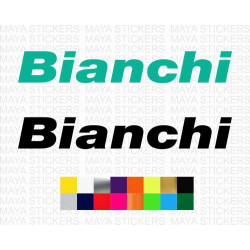 Bianchi bicycles logo stickers ( pair of 2 stickers )