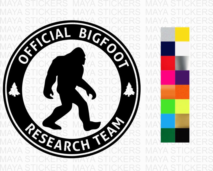 Bigfoot Search Team Decal Sticker 4-Inches Premium Quality hot Vinyl Sticker