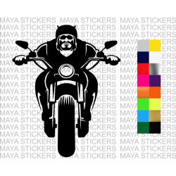 Biker silhouette sticker for cars, bikes, laptops 