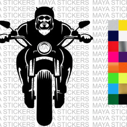 Biker silhouette sticker for cars, bikes, laptops 