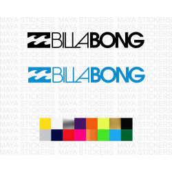Billabong full logo decal sticker for surfboards, snowboards and others