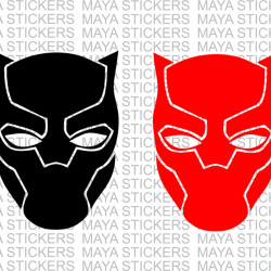 Black panther decal sticker for cars, bikes, laptops