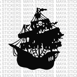 Black pearl - pirates of the Caribbean pirate ship decal sticker 