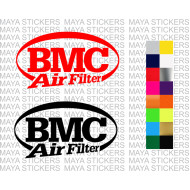 BMC air filter logo stickers in custom colors and sizes ( Pair of 2 stickers )
