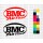 BMC air filter logo stickers in custom colors and sizes
