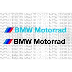 BMW motorrad logo decal stickers for motorcycles ( Pair of 2 stickers )