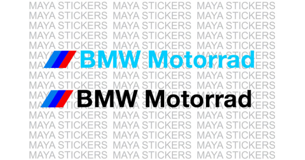BMW motorrad logo decal stickers in custom colors and sizes