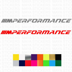 BMW M Performance Single Color Logo Decal Sticker – Weatherproof & Fade-Proof Car sticker ( Pair of 2 )