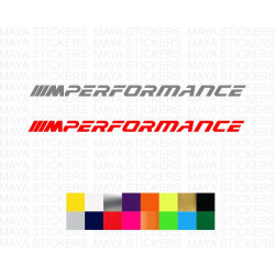 BMW M Performance Single Color Logo Decal Sticker – Weatherproof & Fade-Proof Car sticker ( Pair of 2 )