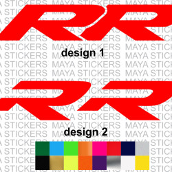 BMW RR logo sticker for motorcycles and helmets