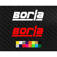 Borla exhaust logo car stickers ( Pair of 2 )