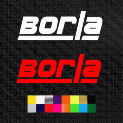 Borla exhaust logo car stickers ( Pair of 2 )