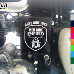 Boys ride toys, Men ride enfield decal sticker for royal enfield bikes