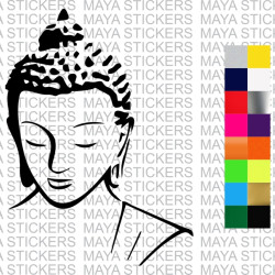 Buddha decal sticker for cars, bikes, laptops