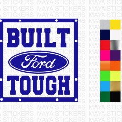 Built ford tough sticker for ford cars