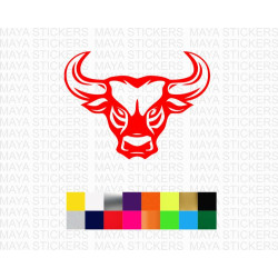 Bull head sticker for cars, motorcycles, laptops and others