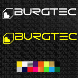 Burgtec logo decal stickers for bicycles ( Pair of 2 )