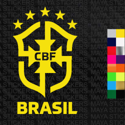 Brazil National football team sticker for cars, bikes, laptops