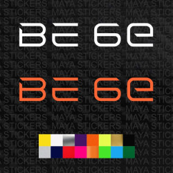 Mahindra BE 6E logo car stickers