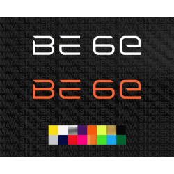 Mahindra BE 6E logo car stickers