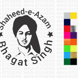 Shaheed-e-Azam Bhagat singh sticker for cars, motorcycles, laptops