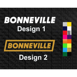 Triumph Bonneville new design logo bike stickers ( Pair of 2 )