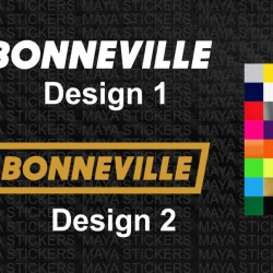 Triumph Bonneville current variant logo bike stickers ( Pair of 2 )