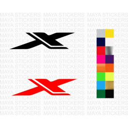 Honda X logo stickers for cb500x, cb200x, cb1000x