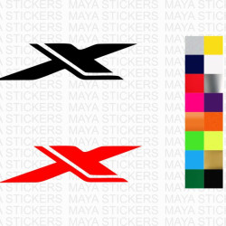 Honda X logo stickers for cb500x, cb200x, cb1000x