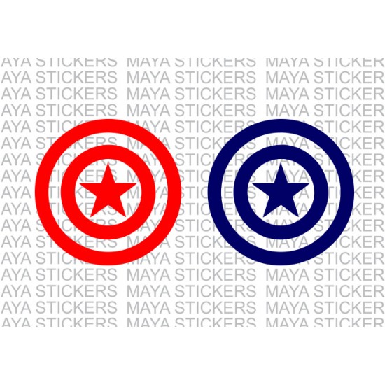 Sticker Captain America Shield small 