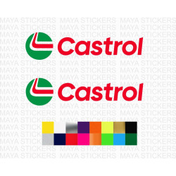 Castrol 2023 new logo stickers for cars and motorcycles ( Pair of 2 )