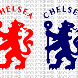 Chelsea FC lion logo stickers for bikes, cars and laptops 
