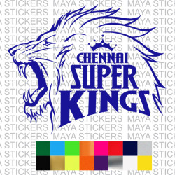 Chennai superkings  IPL team decal sticker for bikes, cars, laptops