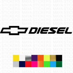 Diesel fuel cap sticker for chevrolet cars, SUVs and pickup trucks