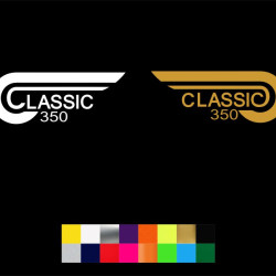 Royal Enfield classic 350 classic reborn logo stickers ( Pair of 2 )